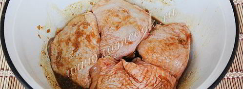 шашлык из курицы на решетке. Шаг 5