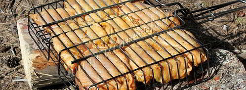 шашлык из курицы на решетке. Шаг 6