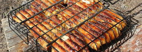 шашлык из курицы на решетке. Шаг 10