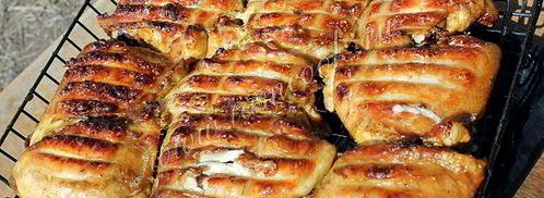 шашлык из курицы на решетке. Шаг 12