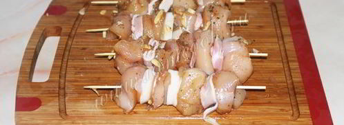 шашлык из курицы в духовке. Шаг 7