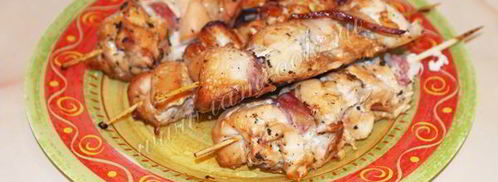 шашлык из курицы в духовке. Шаг 8