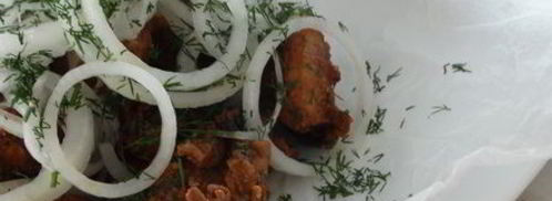 шашлык из мяса на сковороде. Шаг 8