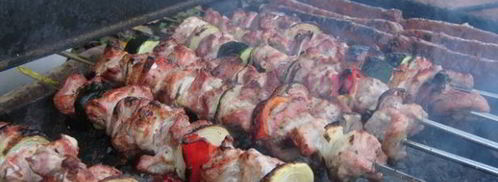 шашлык из свинины с киви. Шаг 5