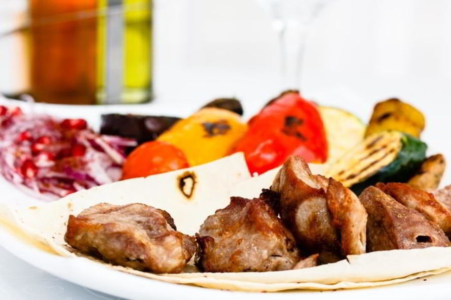 Рецепт шашлыка из свинины с овощами