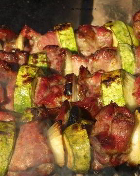 Шашлык из свинины с водкой