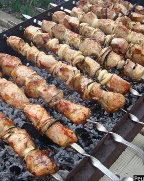 Шашлык из свинины в минералке