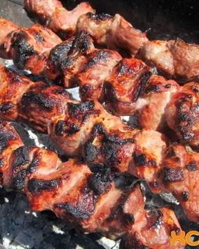 Шашлыке на минералке из свинины