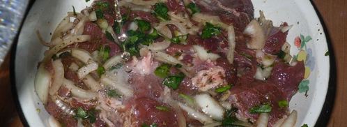 шашлыке на минералке из свинины. Шаг 4