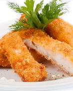 Куриный шницель в панировке