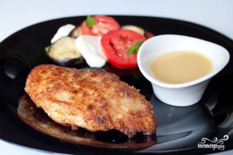 Рецепт куриных шницелей с пармезаном