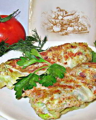 Пикантные шницели из молодой капусты