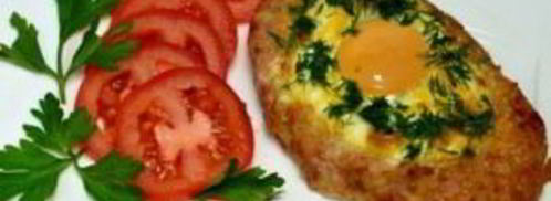 шницель из фарша с яйцом. Шаг 9