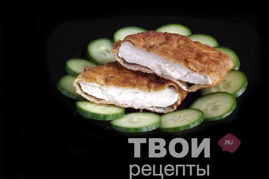 Рецепт шницеля из куриной грудки в лимонно-чесночной панировке