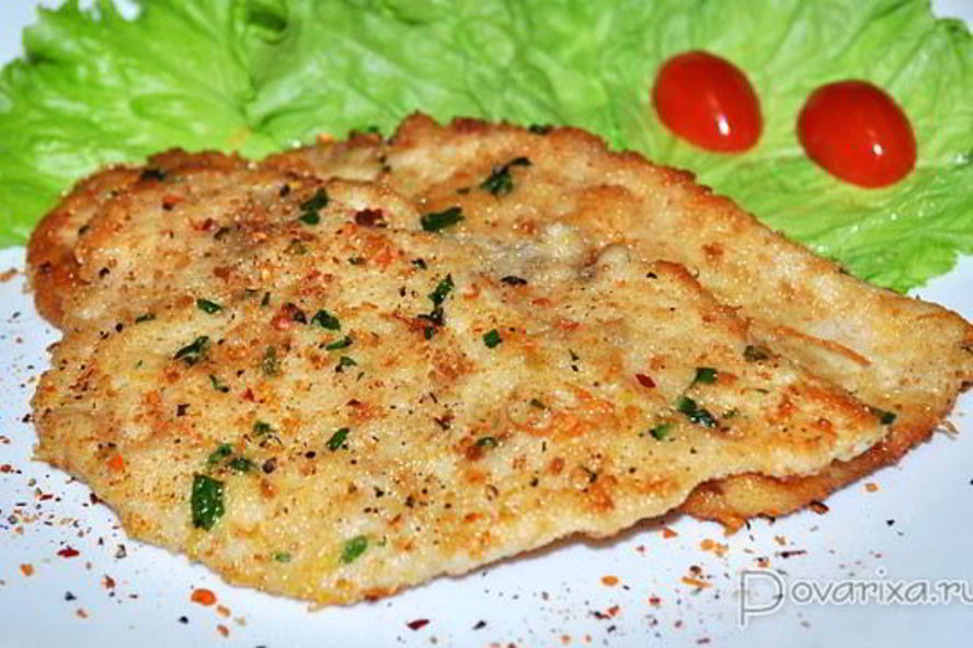 Рецепт шницеля из курицы по-милански