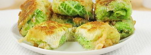 шницель из савойской капусты с сырной начинкой. Шаг 14