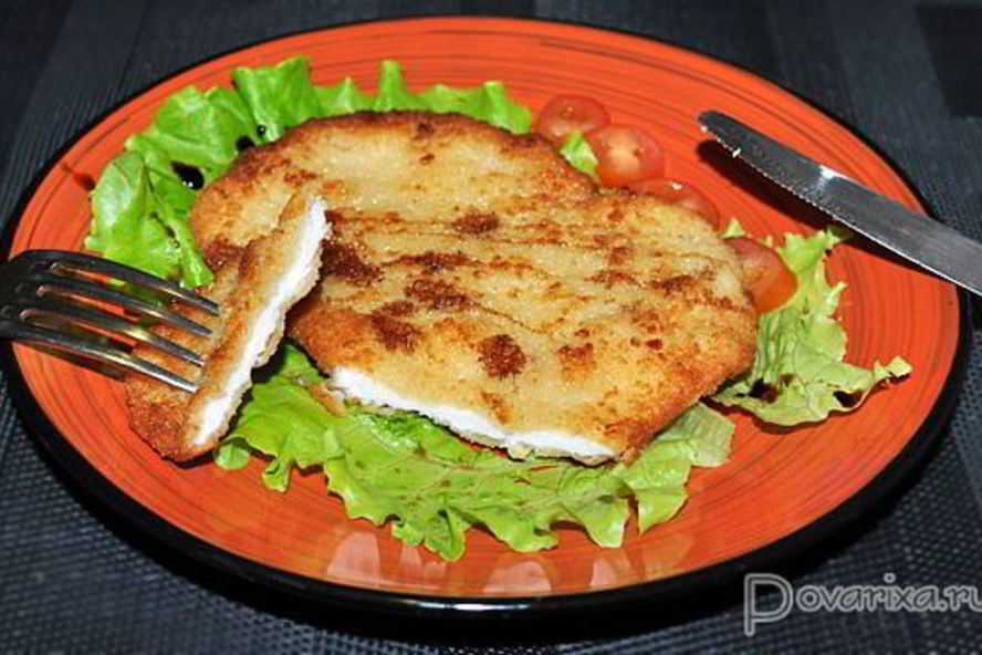 Рецепт шницелей по-венски из филе индейки