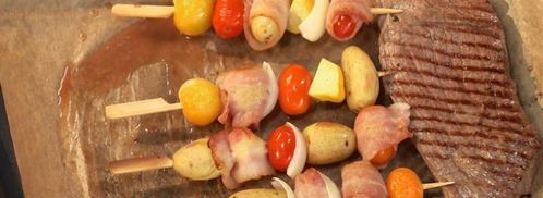 микс-стейк с овощным шашлычком. Шаг 6