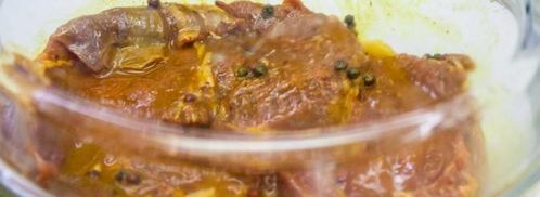 стейк из говядины с абрикосовыми дольками. Шаг 5