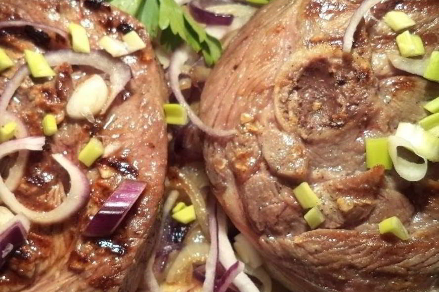 Рецепт стейка из индейки с косточкой