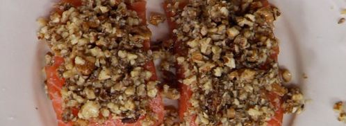 стейк из семги с грецким орехом. Шаг 4