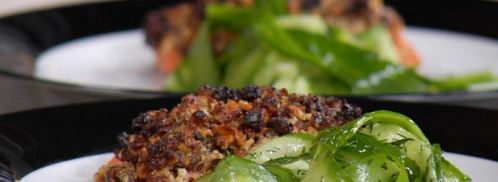 стейк из семги с грецким орехом. Шаг 7