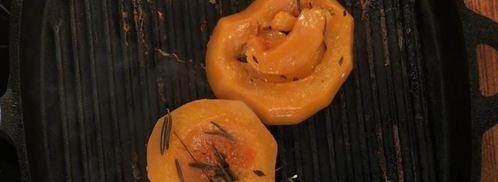 стейк на гриле с дыней, тыквой и ростками сои. Шаг 6