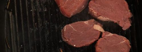 стейк на гриле с дыней, тыквой и ростками сои. Шаг 7