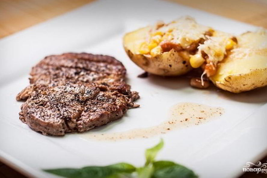 Рецепт стейка рибай на сковороде