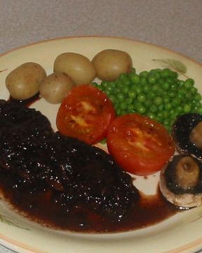 Стейк с французским соусом