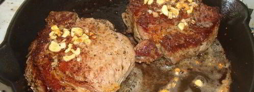 стейк с салатом микс. Шаг 8