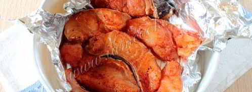 стейки из сома с рисом в мультиварке. Шаг 6