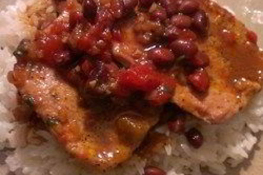 Рецепт свиного стейка с фасолью по-техасски