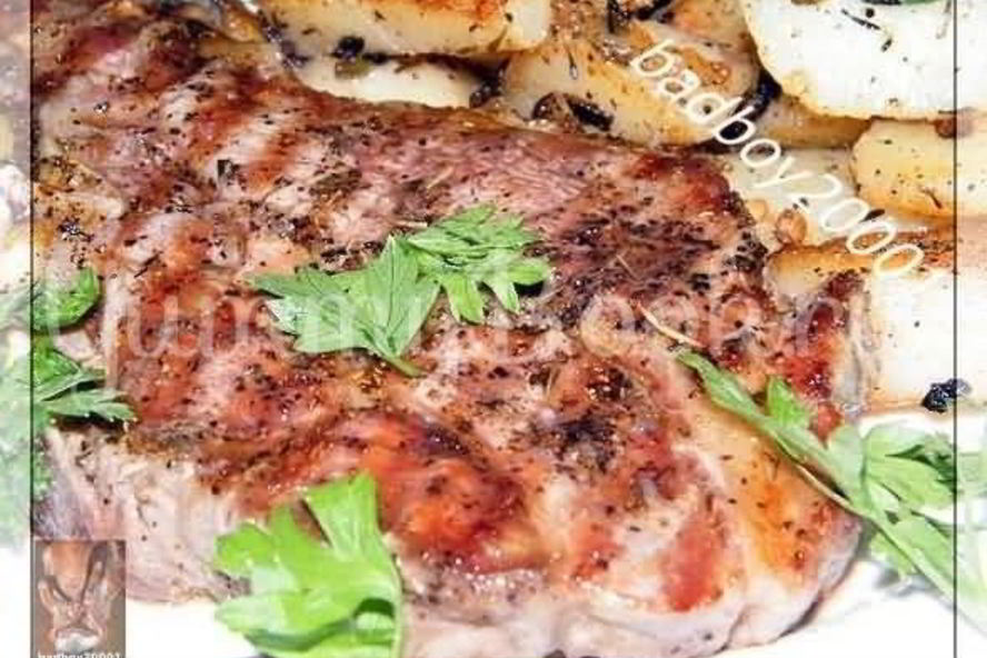 Рецепт свиного стейка