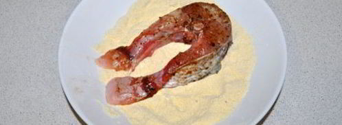 жареные стейки толстолобика. Шаг 5