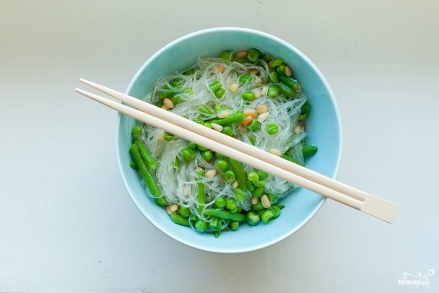 Рецепт стеклянной лапши с овощами