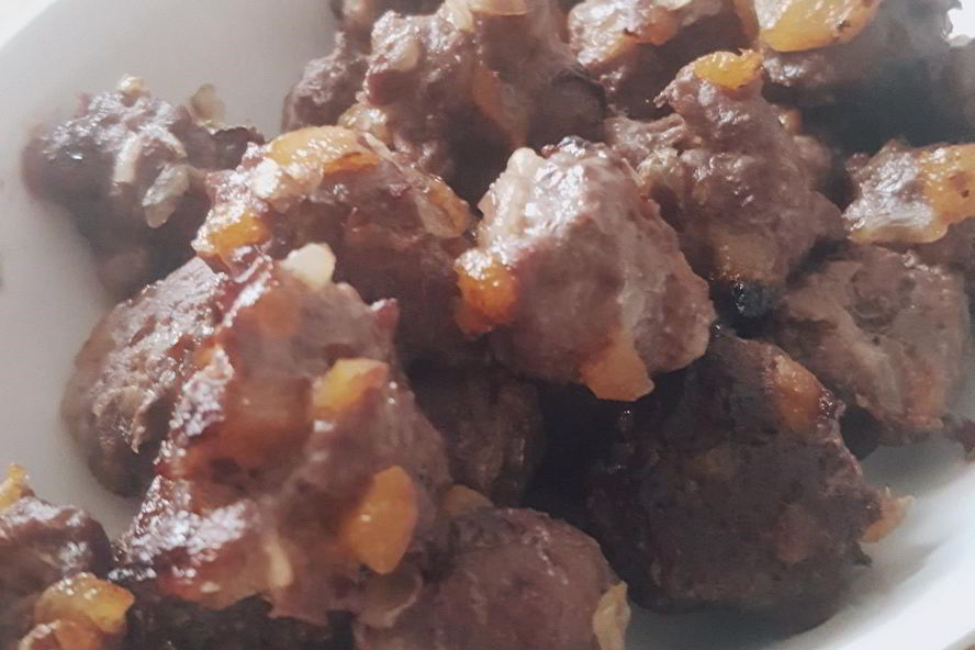 Рецепт мясных тефтелей с курагой