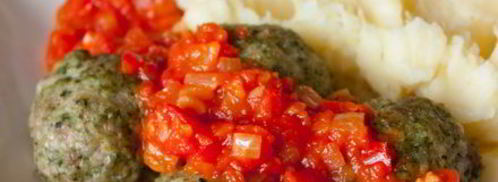 шпинатные тефтели с перечным соусом. Шаг 8