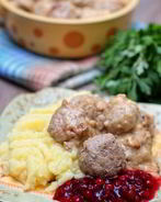 Шведские тефтели с соусом Брюн Сос