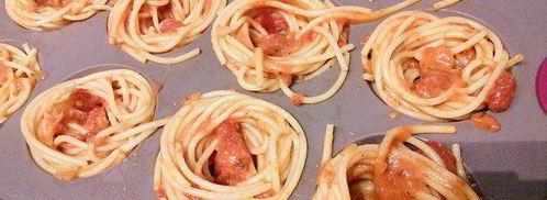 тефтели в гнездах из спагетти. Шаг 7