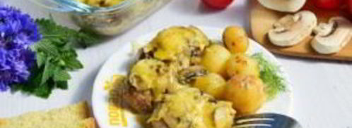 тефтели в грибном соусе под сыром. Шаг 11