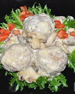 Тефтели в сырно-грибном соусе