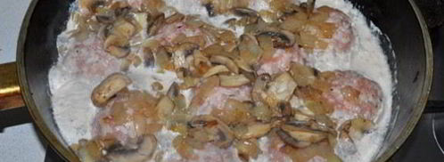 тефтели в сырно-грибном соусе. Шаг 7