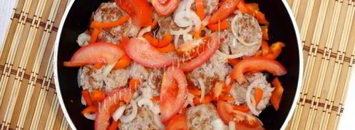 тефтели в томате с фасолью и перцем. Шаг 9