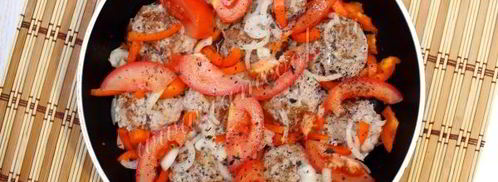 тефтели в томате с фасолью и перцем. Шаг 10