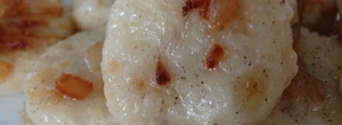 ленивые вареники из картошки со шкварками. Шаг 16