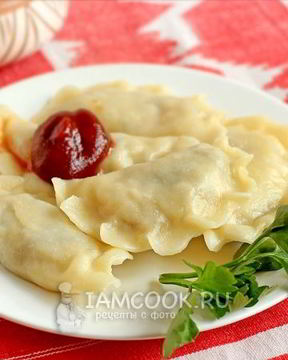 Постные вареники с картошкой и грибами