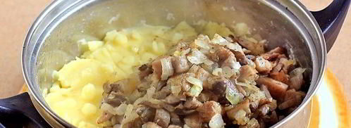 постные вареники с картошкой и грибами. Шаг 14