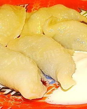 Вареники с черникой из теста на кефире