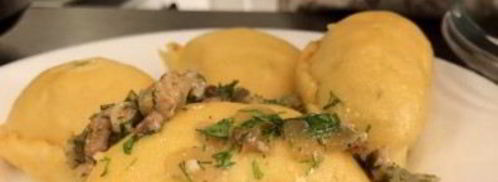 вареники с капустой на пару с зажаркой. Шаг 8